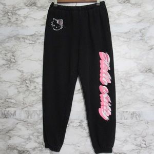 Forever 21 Hello Kitty Black Sweatpants Size Small